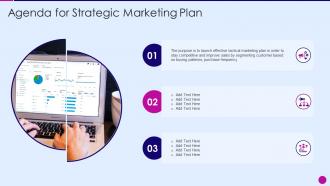 Strategic marketing plan agenda for strategic marketing plan