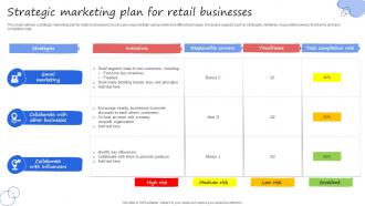 Strategic Marketing Plan For Retail Businesses