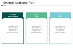 Strategic marketing plan ppt powerpoint presentation icon background images cpb
