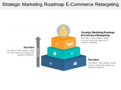 Strategic marketing roadmap e commerce retargeting ppt powerpoint presentation gallery background designs cpb