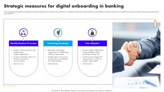 Strategic Measures For Digital Onboarding In Banking
