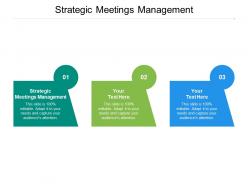Strategic meetings management ppt powerpoint presentation professional model cpb