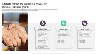 Strategic Merger And Acquisition Process For Inorganic Business Growth