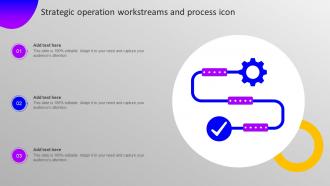 Strategic Operation Workstreams And Process Icon