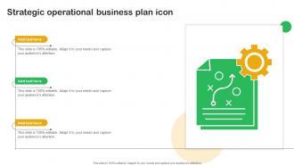 Strategic Operational Business Plan Icon