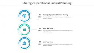 Strategic operational tactical planning ppt powerpoint presentation infographics model cpb