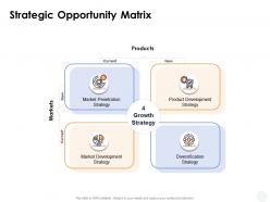 Strategic opportunity matrix diversification ppt powerpoint presentation ideas aids