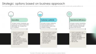 Strategic Options Based On Business Detailed Strategic Analysis For Better Organizational Strategy SS V