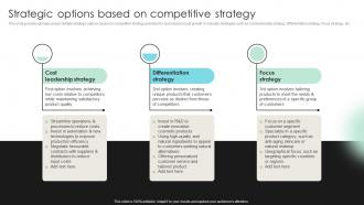 Strategic Options Based On Competitive Detailed Strategic Analysis For Better Organizational Strategy SS V