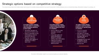 Strategic Options Based On Competitive Strategic Analysis To Understand Business Strategy SS V