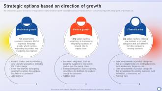Strategic Options Based On Direction Of Growth Minimizing Risk And Enhancing Performance Strategy SS V