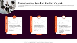 Strategic Options Based On Direction Strategic Analysis To Understand Business Strategy SS V