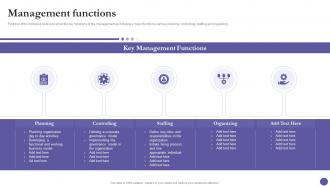 Strategic Organization Management Playbook Management Functions