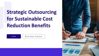 Strategic Outsourcing For Sustainable Cost Reduction Benefits PPT Outline AT