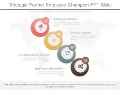 Strategic partner employee champion ppt slide