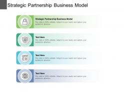 Strategic partnership business model ppt powerpoint presentation professional portfolio cpb