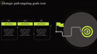 Strategic Path Targeting Goals Icon