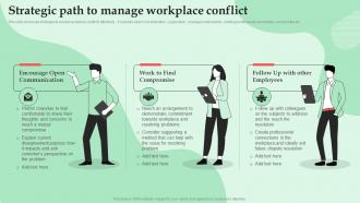 Strategic Path To Manage Workplace Conflict