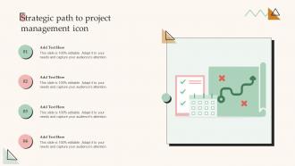 Strategic Path To Project Management Icon