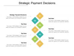 Strategic payment decisions ppt powerpoint presentation gallery sample cpb