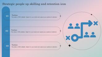 Strategic People Up Skilling And Retention Icon