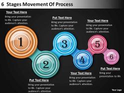 Strategic plan 6 stages movement of process powerpoint templates ppt backgrounds for slides