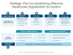 Strategic plan for establishing effective healthcare digitalization ecosystem