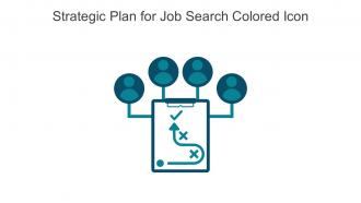 Strategic Plan For Job Search Colored Icon In Powerpoint Pptx Png And Editable Eps Format