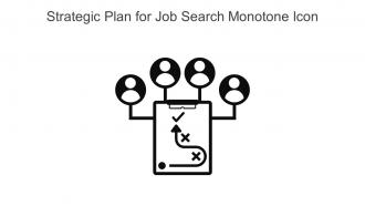 Strategic Plan For Job Search Monotone Icon In Powerpoint Pptx Png And Editable Eps Format