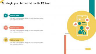 Strategic Plan For Social Media PR Icon