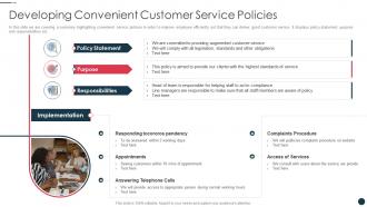 Strategic plan for strengthening end user intimacy developing convenient customer