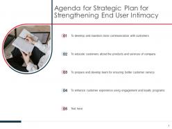 Strategic plan for strengthening end user intimacy powerpoint presentation slides
