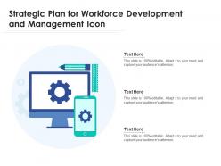 Strategic Plan For Workforce Development And Management Icon