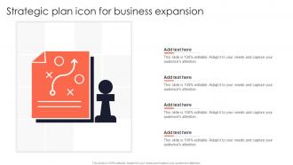 Strategic Plan Icon For Business Expansion
