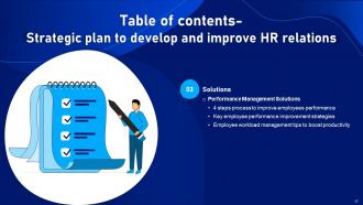 Strategic Plan To Develop And Improve HR Relations Powerpoint Presentation Slides Captivating Attractive