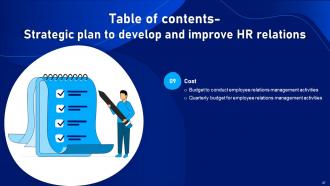 Strategic Plan To Develop And Improve HR Relations Powerpoint Presentation Slides Professionally Graphical