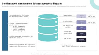 Strategic Plan To Implement Configuration Management Database Process Diagram Strategy SS V