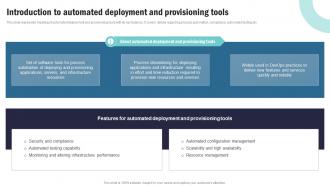 Strategic Plan To Implement Introduction To Automated Deployment And Provisioning Tools Strategy SS V