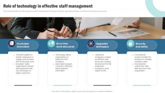 Strategic Plan To Implement Role Of Technology In Effective Staff Management Strategy SS V