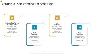 Strategic Plan Versus Business Plan In Powerpoint And Google Slides Cpb