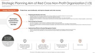 Strategic planning aim red cross non profit organization non business entity strategic planning models