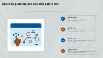 Strategic Planning And Decision Points Icon