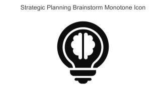Strategic Planning Brainstorm Monotone Icon In Powerpoint Pptx Png And Editable Eps Format
