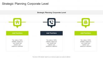 Strategic Planning Corporate Level In Powerpoint And Google Slides Cpb