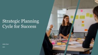 Strategic Planning Cycle For Success PPT Structure AT