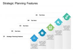 Strategic planning features ppt powerpoint presentation infographics files cpb