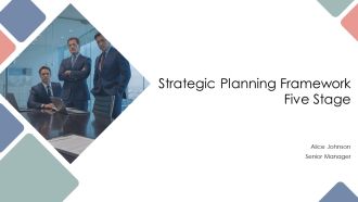 Strategic Planning Framework Five Stage PPT Sample AT