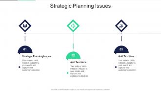 Strategic Planning Issues In Powerpoint And Google Slides Cpb