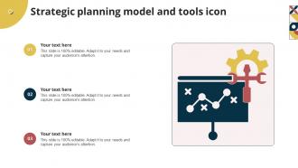 Strategic Planning Model And Tools Icon