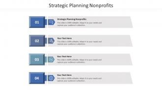 Strategic planning nonprofits ppt powerpoint presentation model visuals cpb